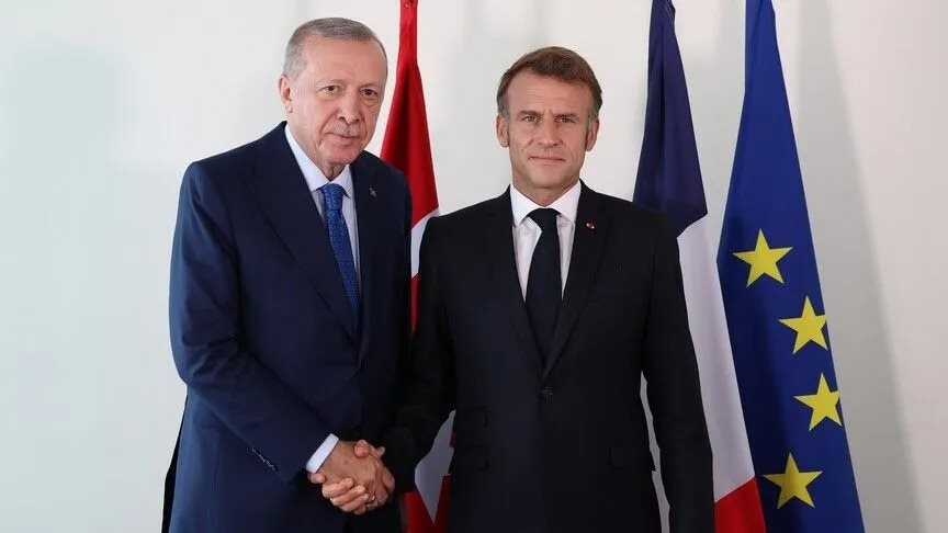 Cumhurbaşkanı Erdoğan ve Macron, BM’nin yeni genel sekreterini görüştü