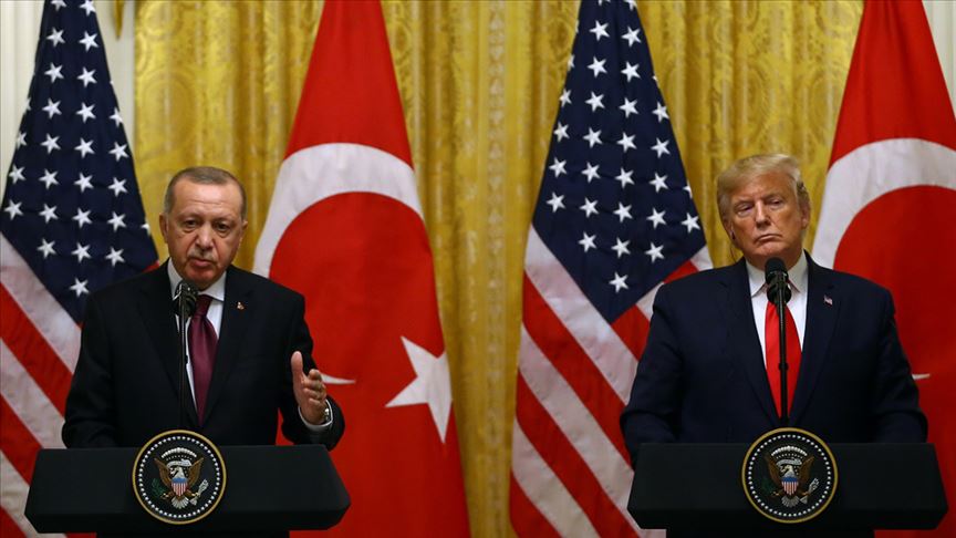 CUMHURBAŞKANI ERDOĞAN TRUMP İLE GÖRÜŞTÜ