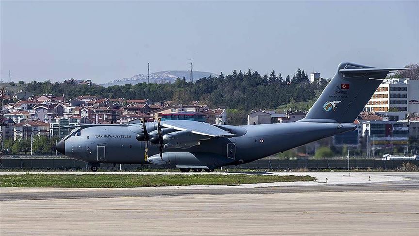 Türkiye'den ABD'ye tıbbi yardım taşıyan askeri nakliye uçağı havalandı