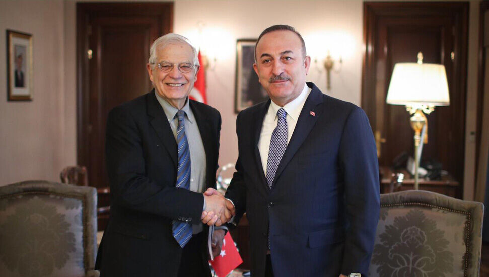BAKAN ÇAVUŞOĞLU, AB YÜKSEK TEMSİLCİSİ BORRELL İLE GÖRÜŞTÜ