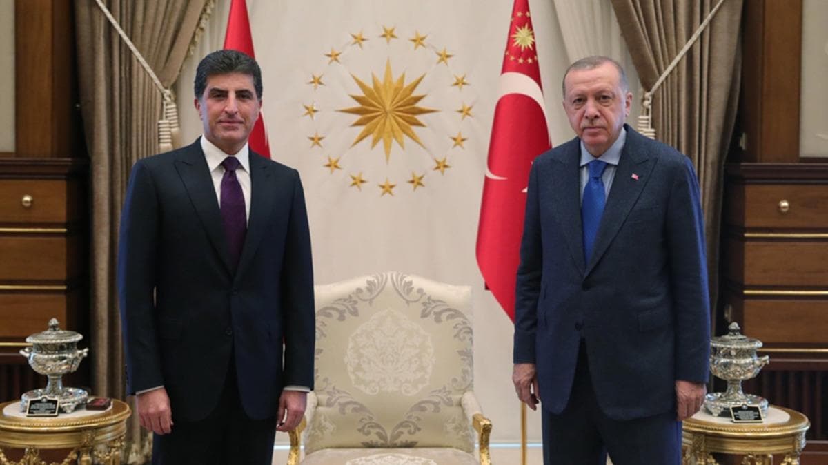 ERDOĞAN IKBY BAŞKANI BARZANİ’Yİ KABUL ETTİ