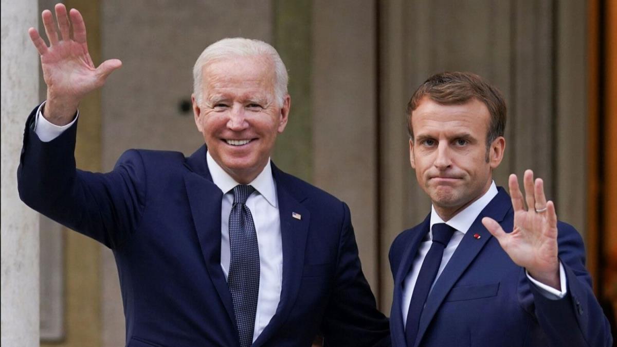Biden ile Macron, Rusya-Ukrayna krizini görüştü
