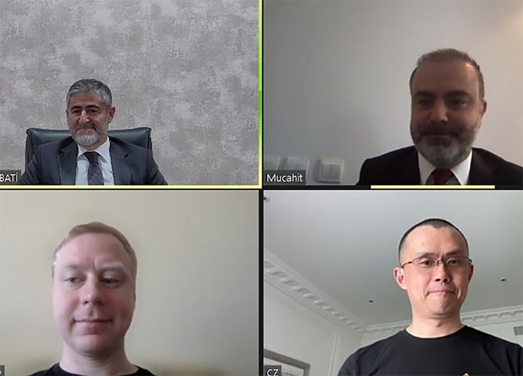 Hazine ve Maliye Bakanı Nebati, Binance'in kurucusu Zhao ile görüştü