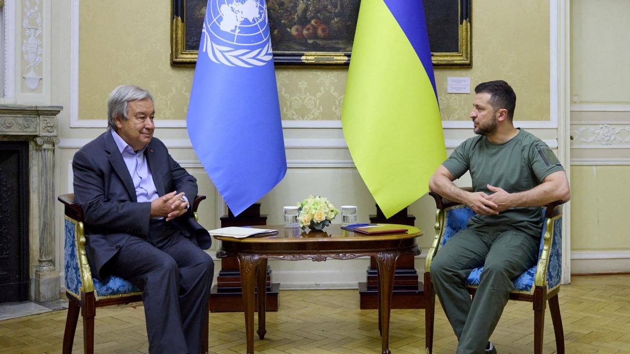 Zelenskiy, BM Genel Sekreteri Guterres ile tahıl anlaşmasını görüştü