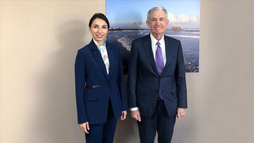 TCMB Başkanı Erkan, Marakeş'te Fed Başkanı Powell ile görüştü