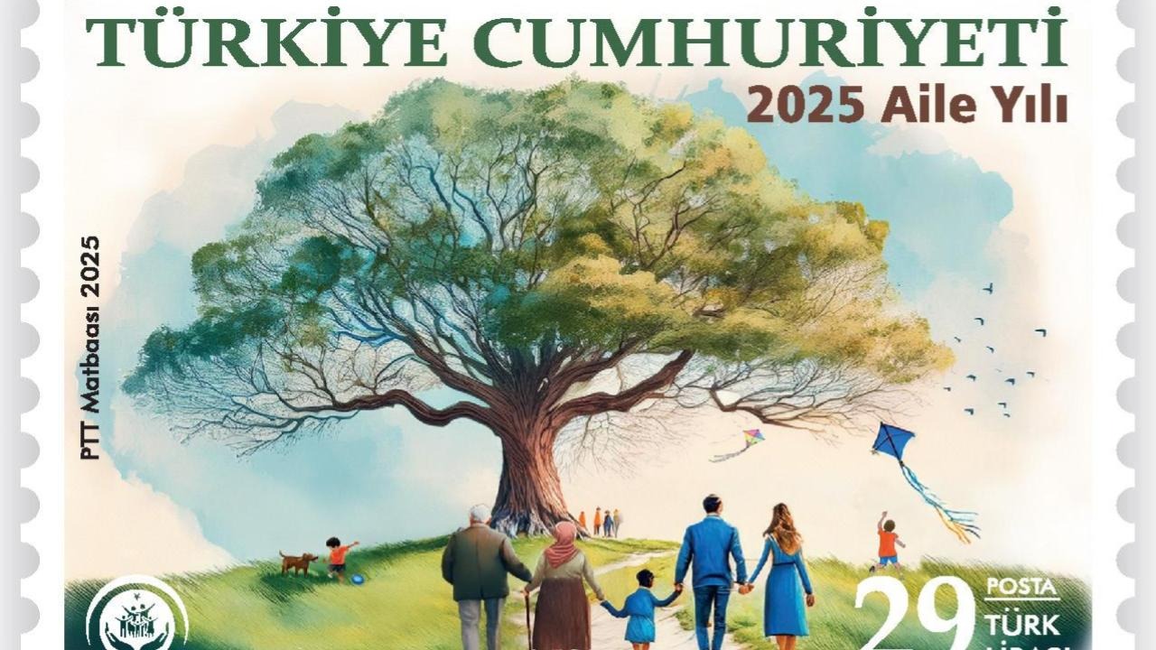PTT'den "2025 Aile Yılı" konulu anma pulu ve ilk gün zarfı