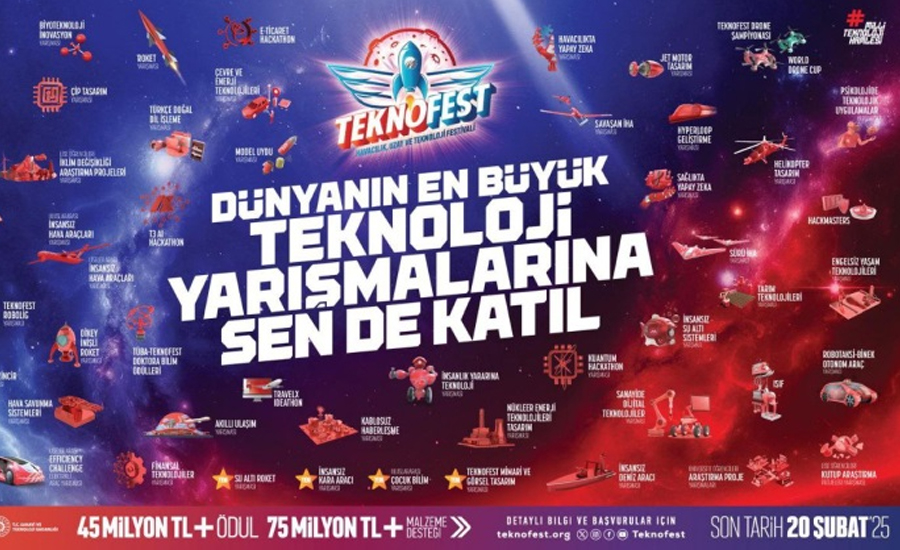TEKNOFEST 2025 Teknoloji Yarışmaları başvuruları başladı