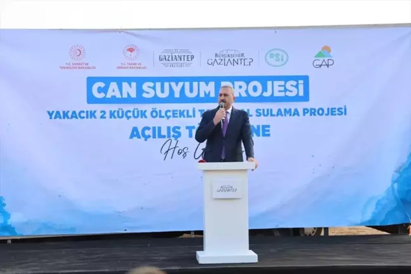 Gaziantep'te yeni sulama hattı hizmete açıldı