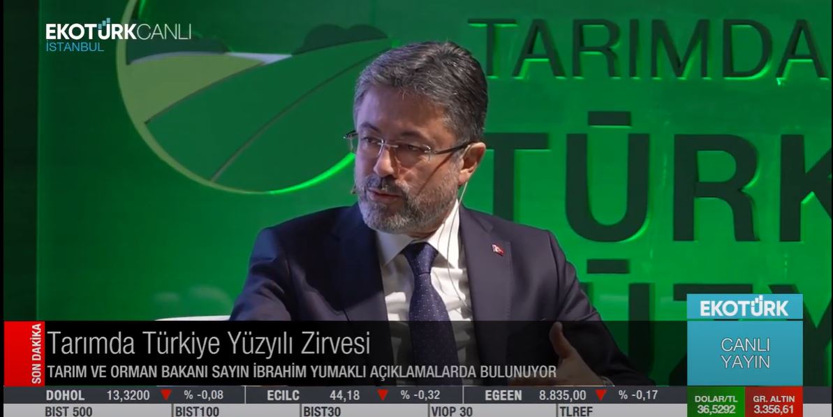 Bakan Yumakoğlu: "Türkiye'nin gurur tablosu" Tarımsal hasılatta Avrupa'da 1'inciyiz