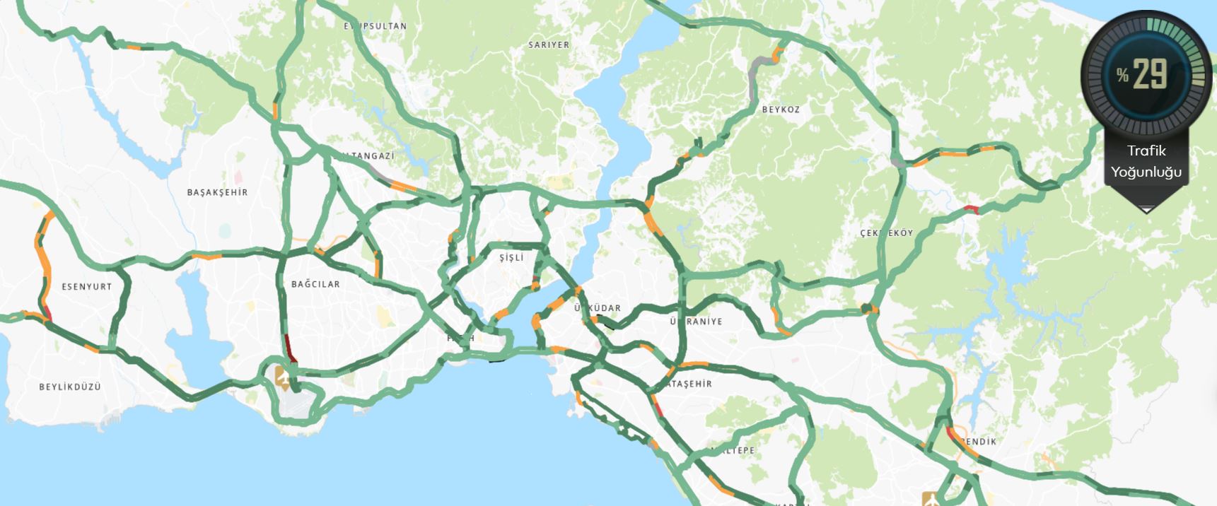 İstanbul trafiğine kar engeli: Yollar boş kaldı