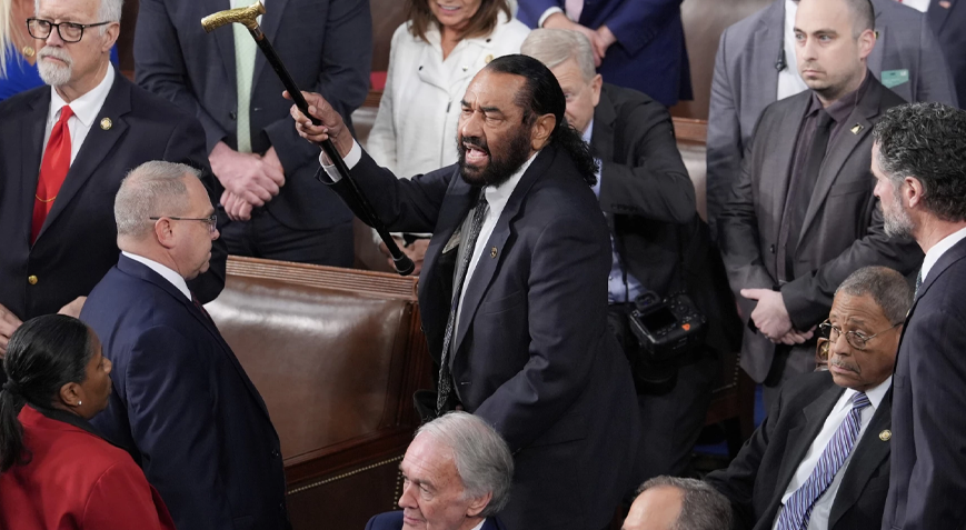 ABD Başkanı Trump'ın kongre konuşması gergin başladı! Demokrat temsilci Al Green meclisten çıkarıldı