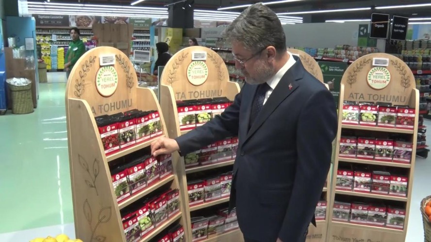 Tescillenen ata tohumları Tarım Kredi marketlerinde satışa sunuldu