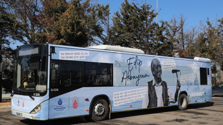 İETT'den Edip Akbayram'a vefa otobüsü