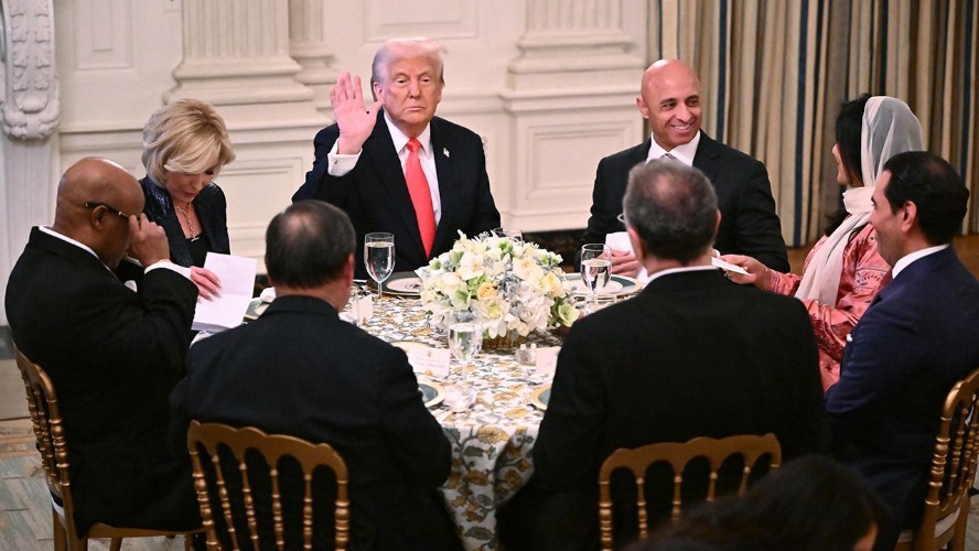 Trump'ın ikinci başkanlık döneminde bir ilk! ABD Başkanı, Beyaz Saray'da iftar verdi