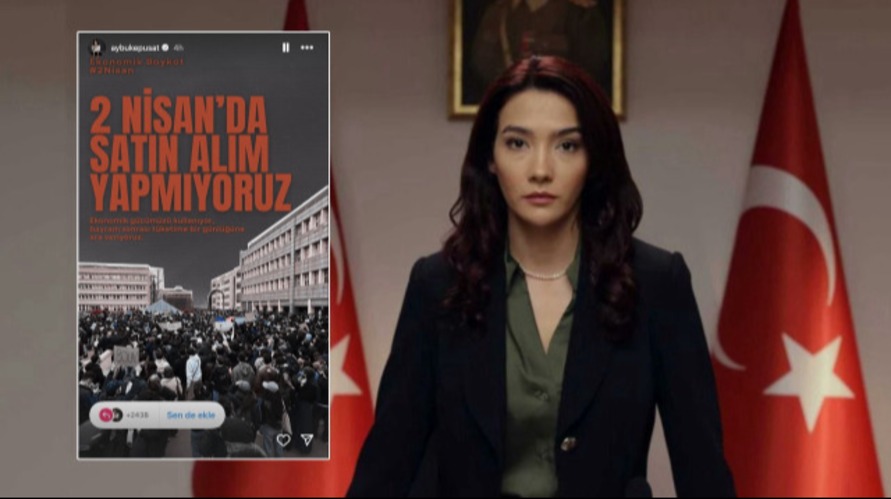 Boykot çağrısı yapan Aybüke Pusat, Teşkilat dizisinden çıkarıldı