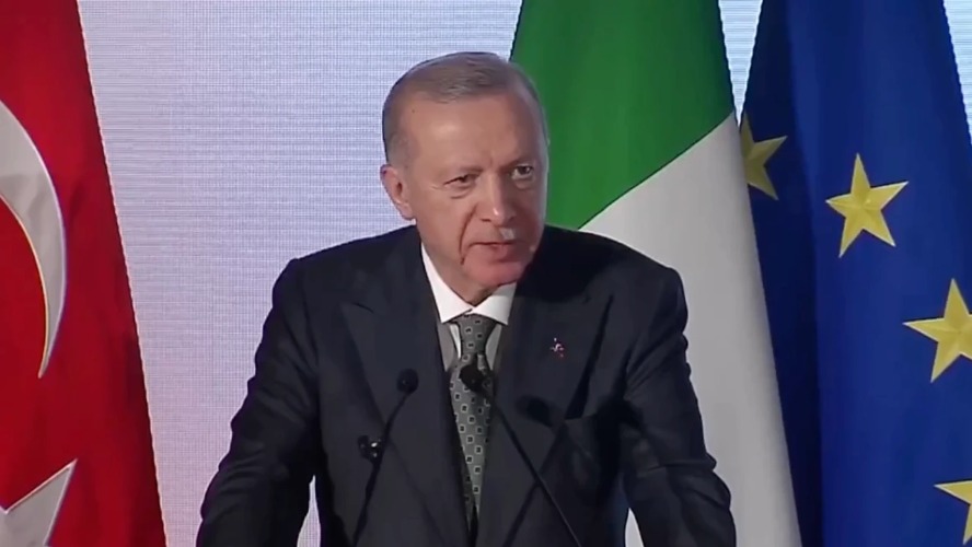 Cumhurbaşkanı Erdoğan, Türkiye-İtalya İş Forumu'nda konuştu: 'Gümrük tarifelerini fırsata çevireceğiz'