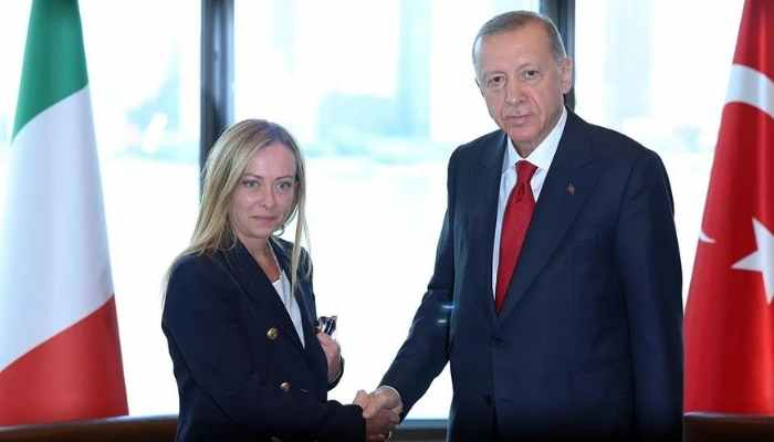 Cumhurbaşkanı Erdoğan, Meloni ile görüştü