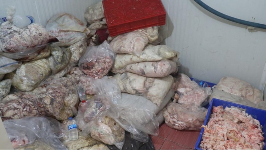 Son kullanma tarihi geçmiş 1,5 ton bozuk ete el konuldu