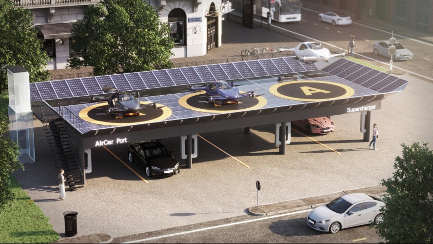 Türkiye'nin yerli elektrikli uçan aracı AirCar ilk insanlı uçuş testini başarıyla tamamladı