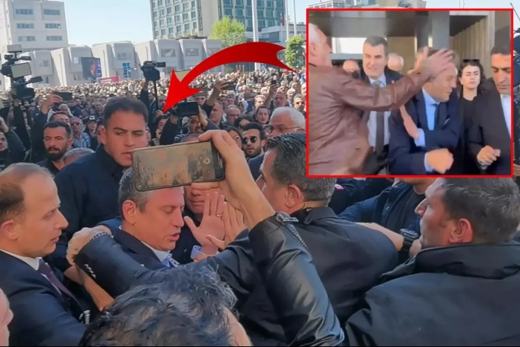 Özgür Özel'e AKM çıkışında fiziksel saldırı! Cumhurbaşkanı Erdoğan'dan kınama