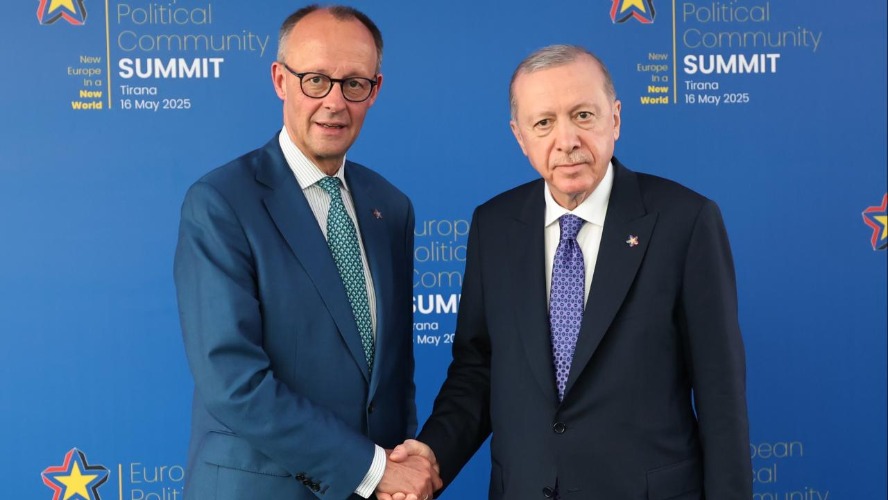 Cumhurbaşkanı Erdoğan, Almanya Başbakanı Merz ile görüştü
