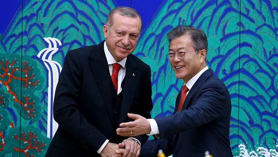Cumhurbaşkanı Erdoğan, Güney Koreli mevkidaşı ile görüştü