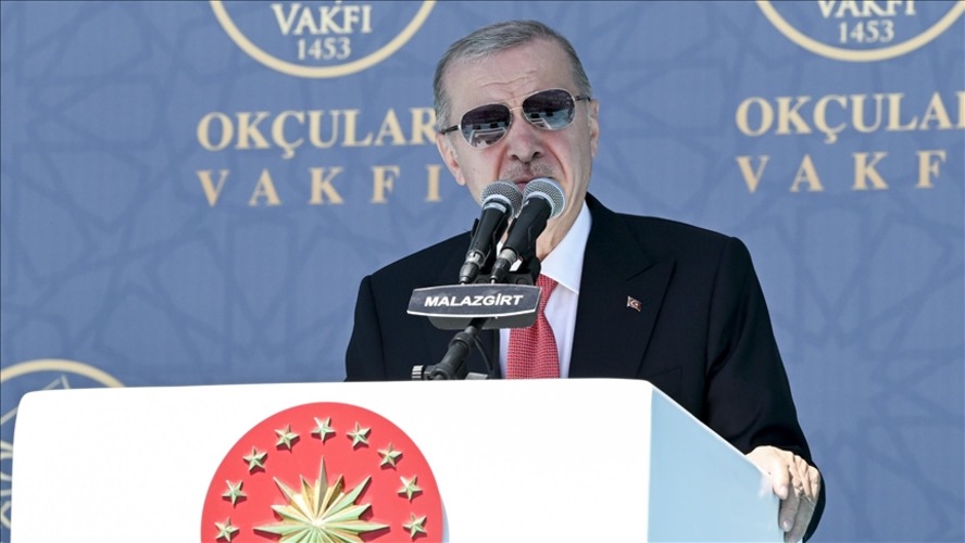Malazgirt’te Erdoğan’dan kritik mesajlar: "Biz buradayız ve kıyamete kadar da burada olacağız"