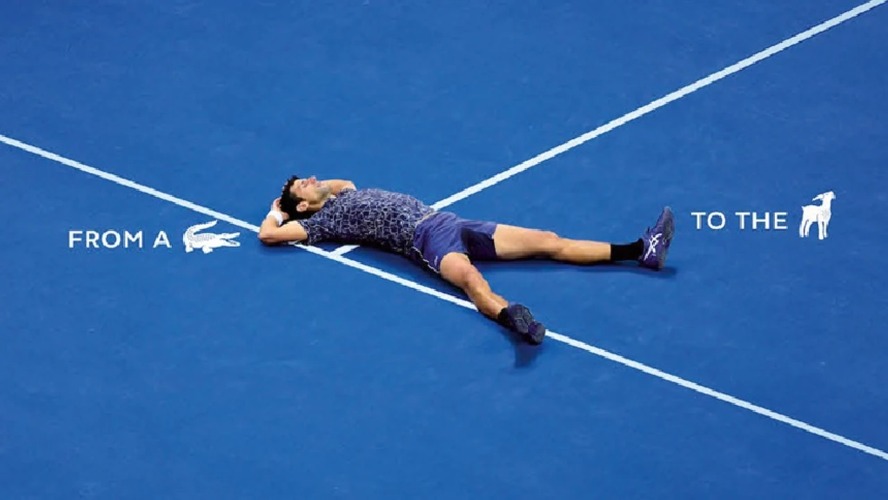 Lacoste tarih yazdı: Djokovic için logosunu değiştirdi