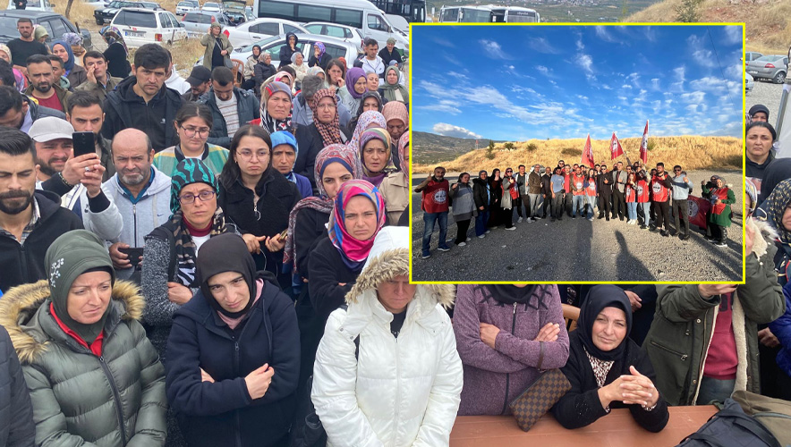 Tokat’ta üç aydır maaş alamayan tekstil işçileri direniyor