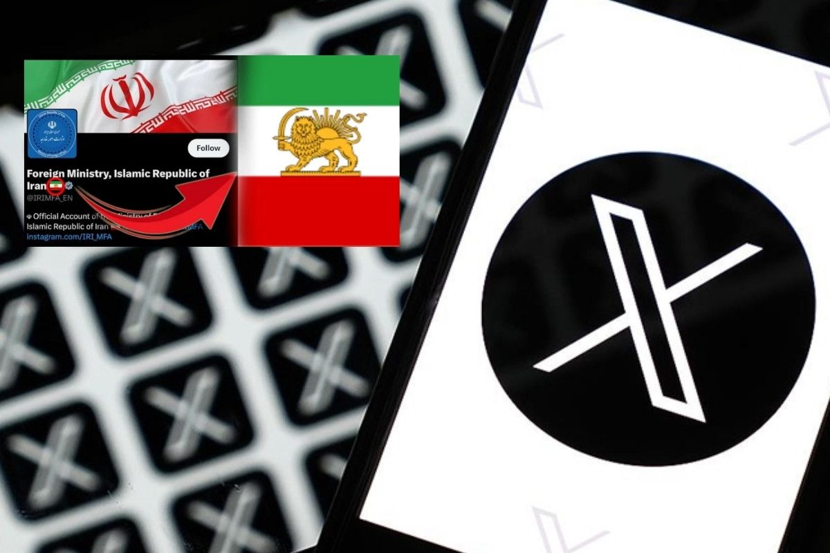 X, İran bayrağını değiştirdi