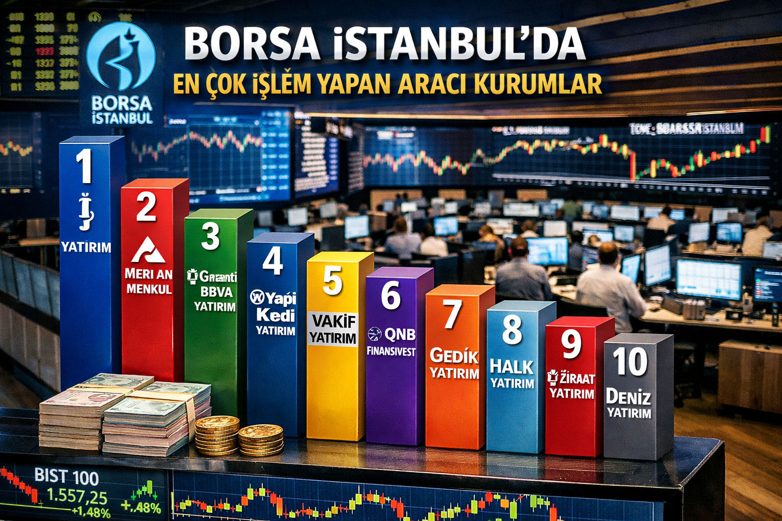 Borsa İstanbul’da en çok işlem yapan aracı kurumlar açıklandı