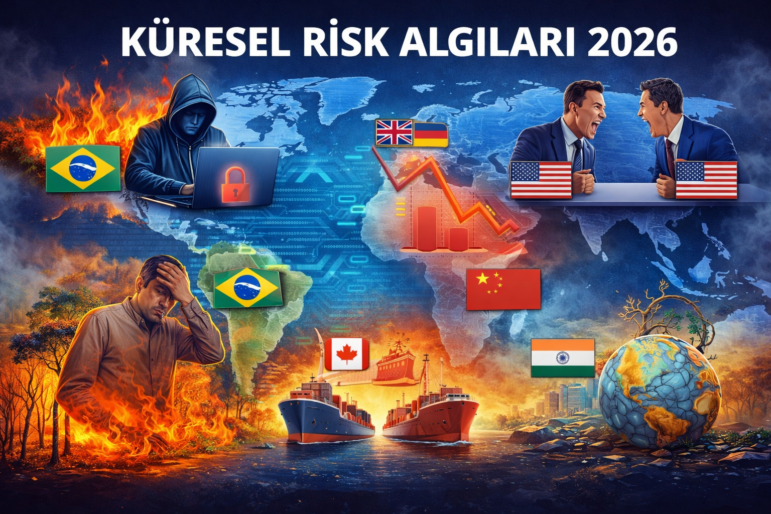 Dünya korku haritası değişti: Hangi ülke en çok hangi tehditten korkuyor?