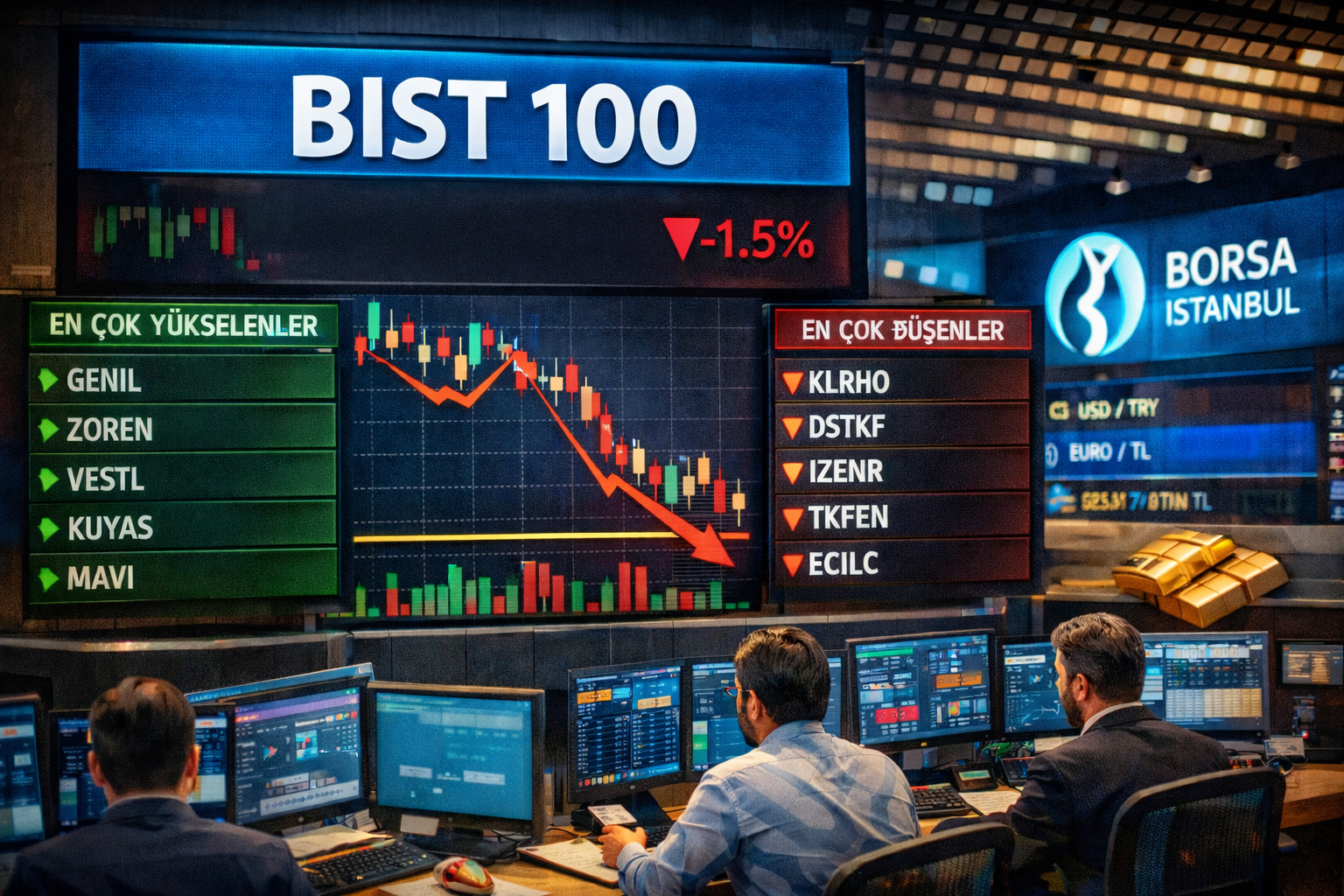 Borsa İstanbul’da günün kaybeden ve kazanan hisseleri belli oldu