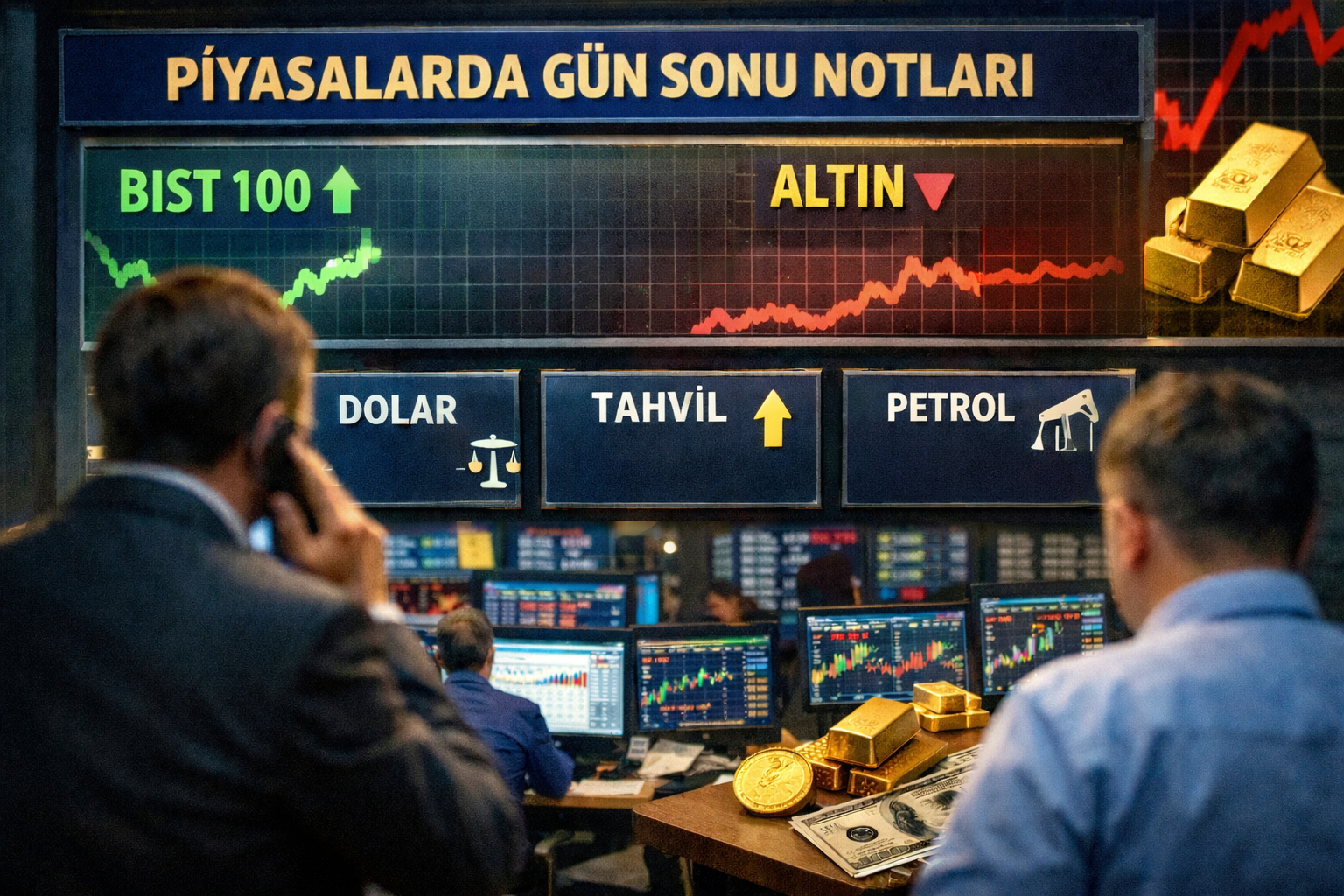 Gün sonu rakamları açıklandı: Borsa düştü, altın ve petrol yükseldi