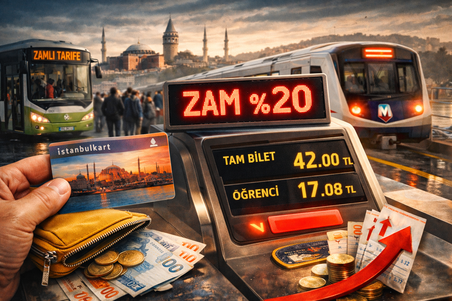 İstanbul’da ulaşıma zam yağmuru: 20 yılda bilet fiyatı nereye geldi?