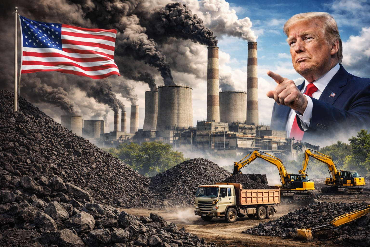 Trump yönetimi kömür santrallerindeki çevre sınırlarını gevşetiyor