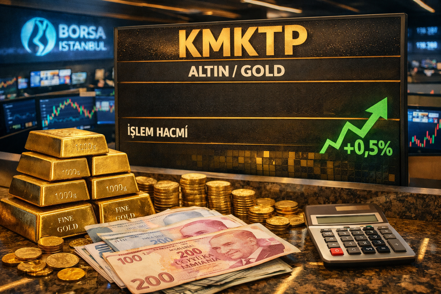 Altının kilogram fiyatı yükseldi: KMKTP’de altın fiyatları günü artışla tamamladı