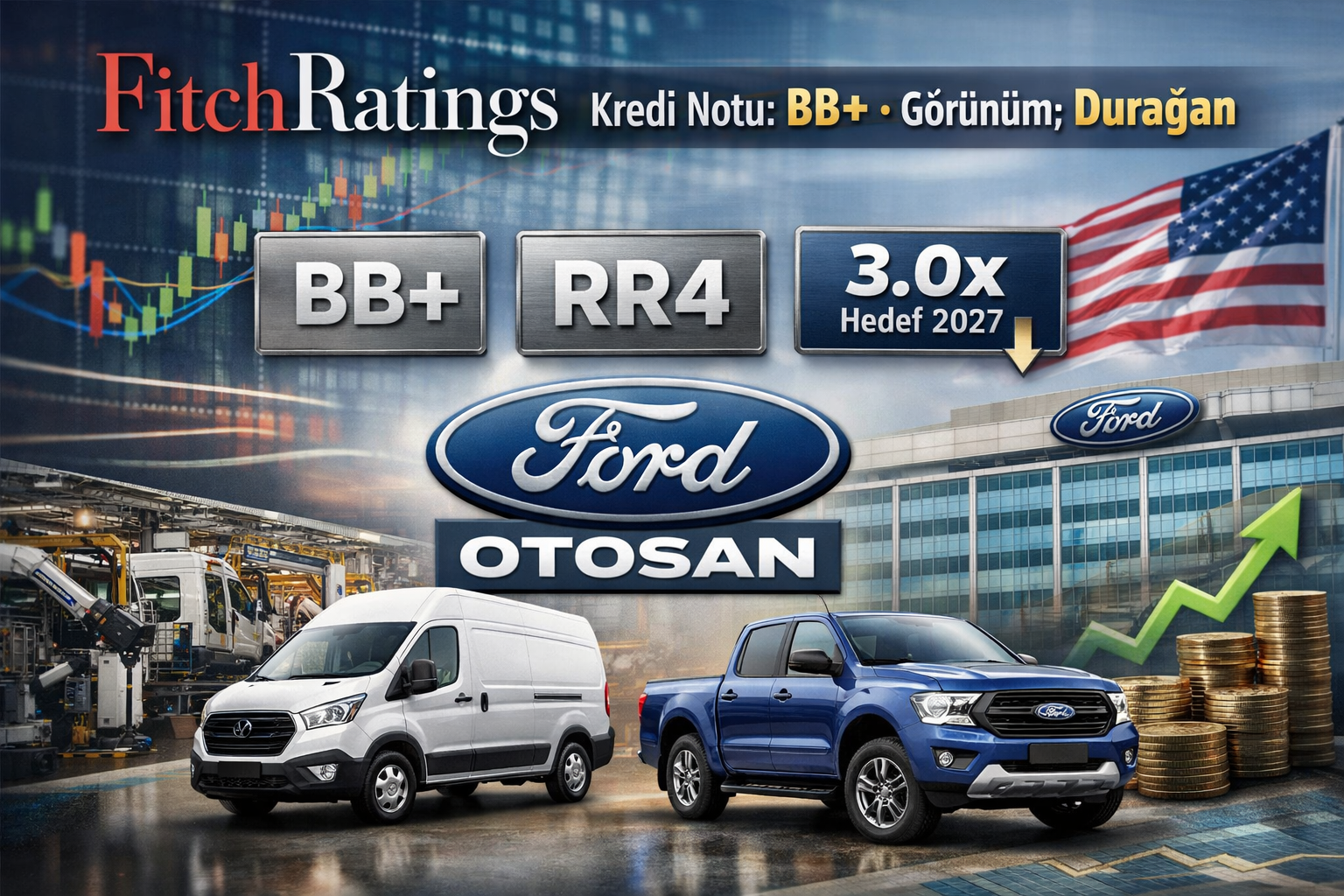 Fitch’ten Ford Otosan kararı: Kredi notu BB+ olarak teyit edildi