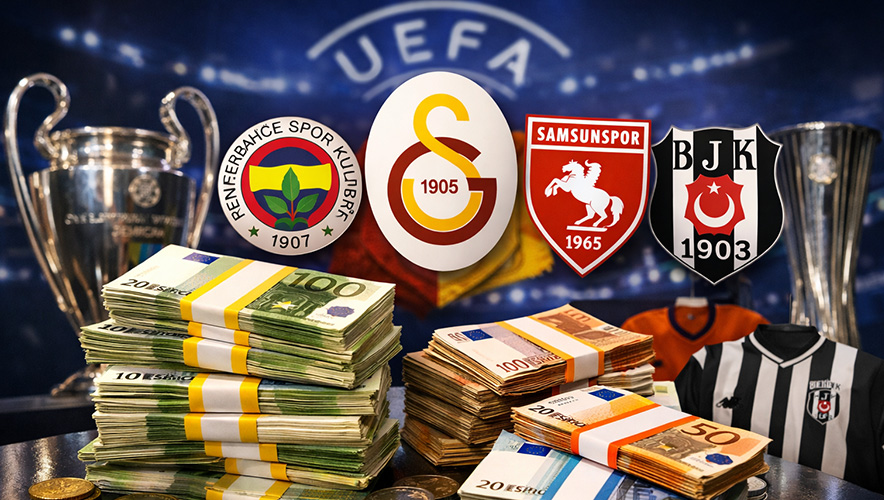 UEFA gelirleri açıklandı: Türk takımlarının kazancı belli oldu