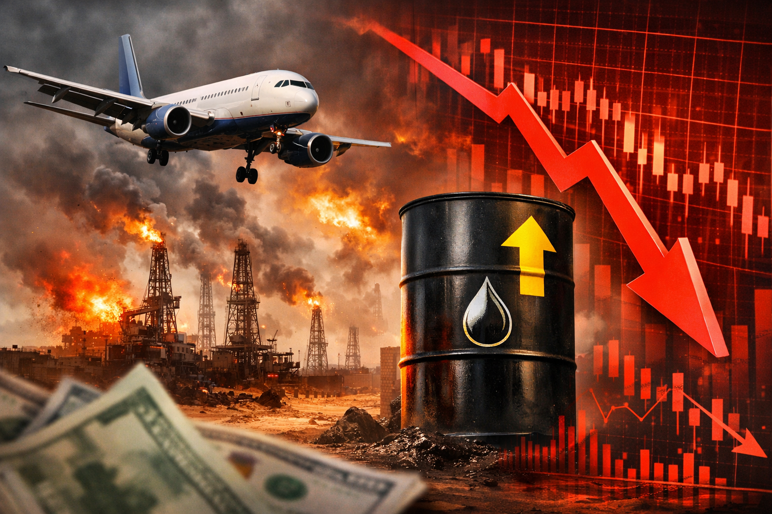 Ortadoğu gerilimi petrolü uçurdu, havayolu hisseleri sert düştü