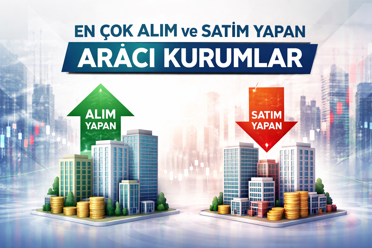 Borsada işlem trafiği: En çok alım ve satım yapan kurumlar