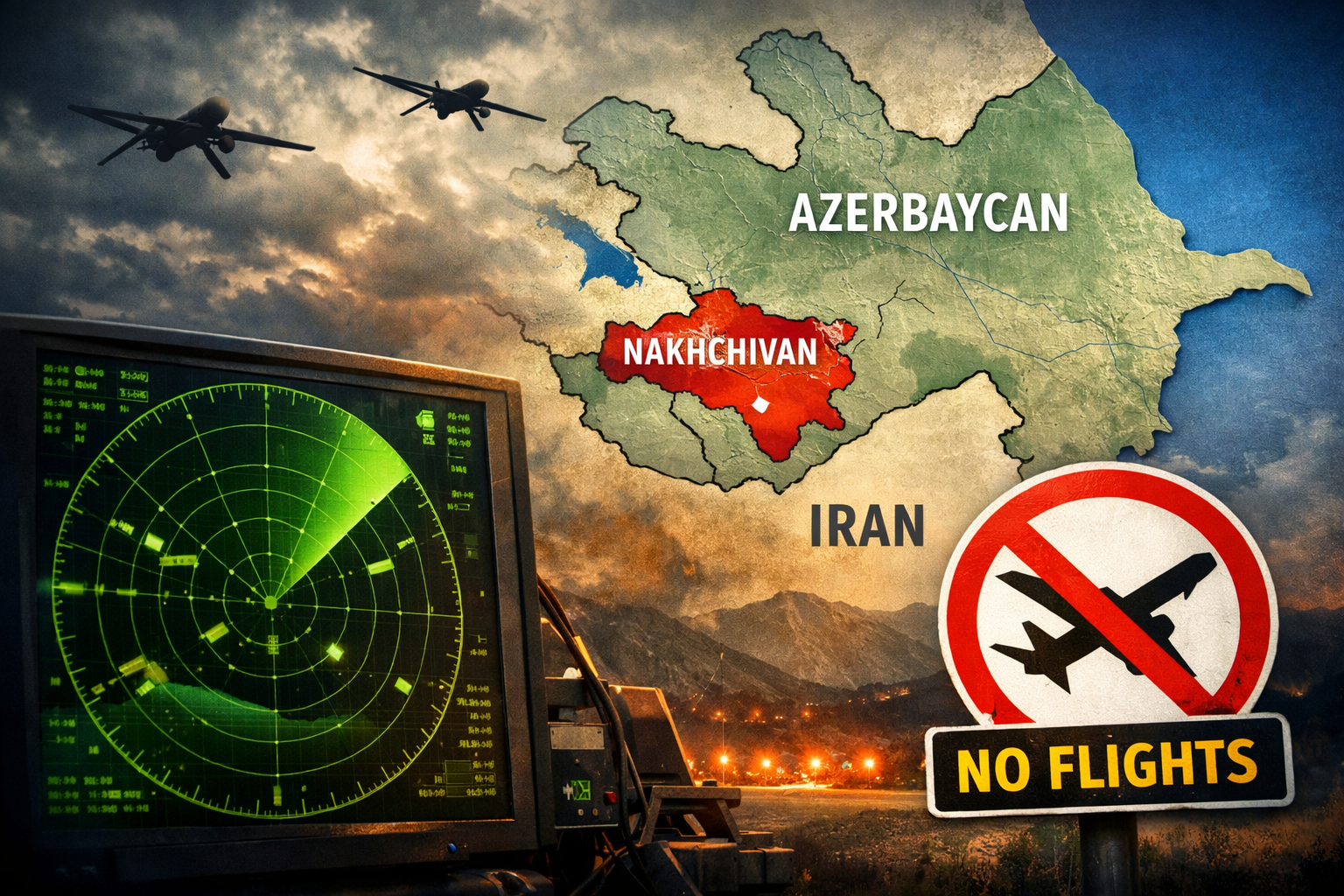 Azerbaycan, İran'a yakın hava sahasını kapattığını duyurdu