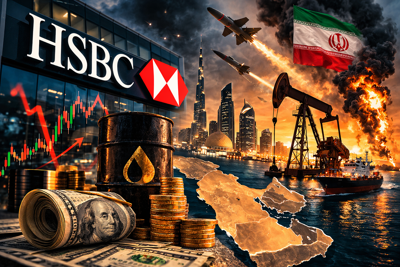 Füze gölgesinde ekonomi: HSBC'den körfez ekonomisine tam destek