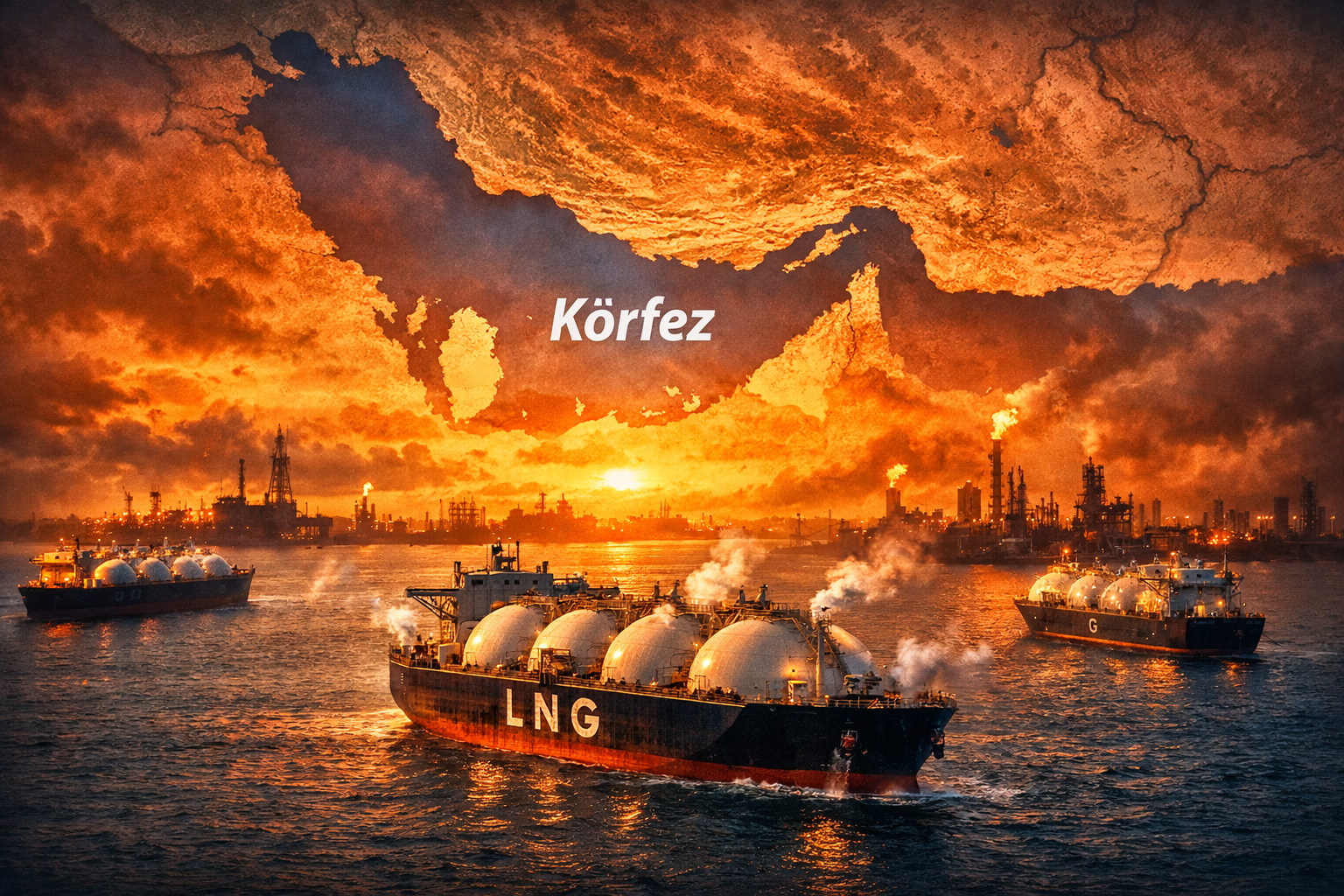 Küresel LNG filosu Körfez’de sıkıştı: Navlun ücretleri ikiye katlandı