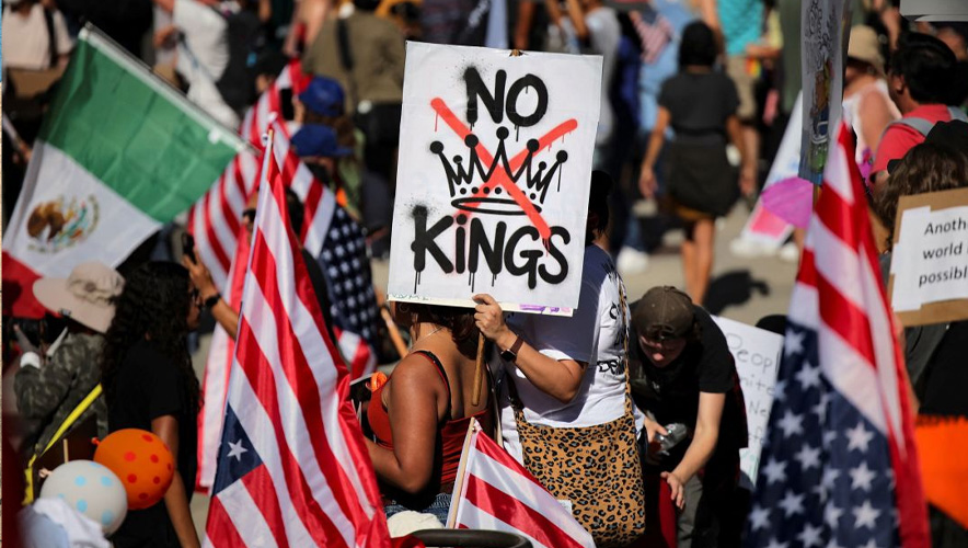 50 eyalette protesto: Trump yönetimine karşı tarihi tepki