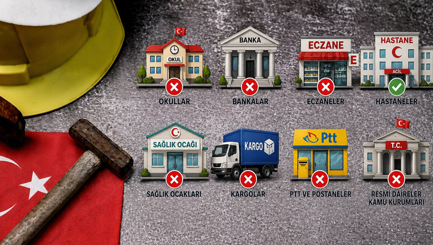 1 Mayıs Cuma günü bankalar, eczaneler, hastaneler ve okullar kapalı mı?