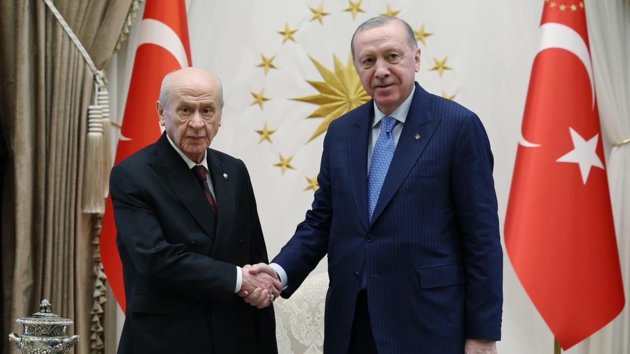 Cumhurbaşkanı Erdoğan, Devlet Bahçeli'yi kabul etti