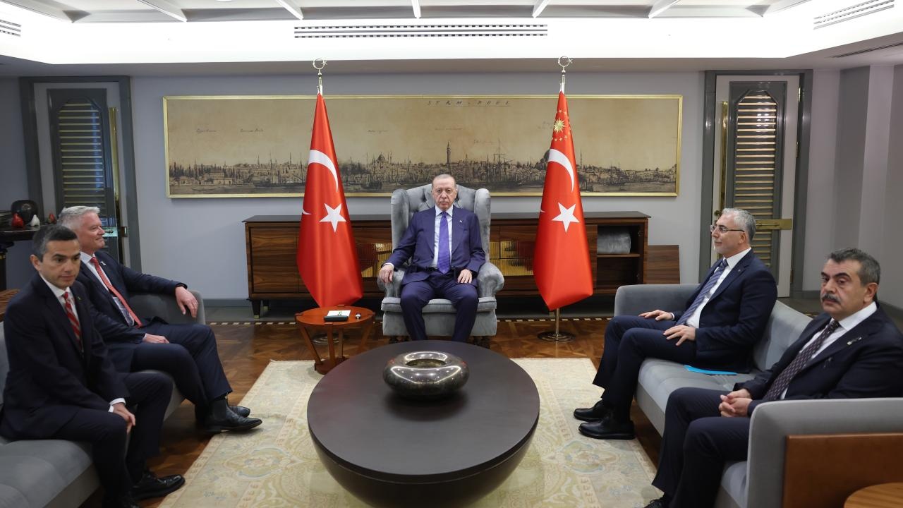 Erdoğan OECD Genel Sekreteri Cormann'ı kabul etti