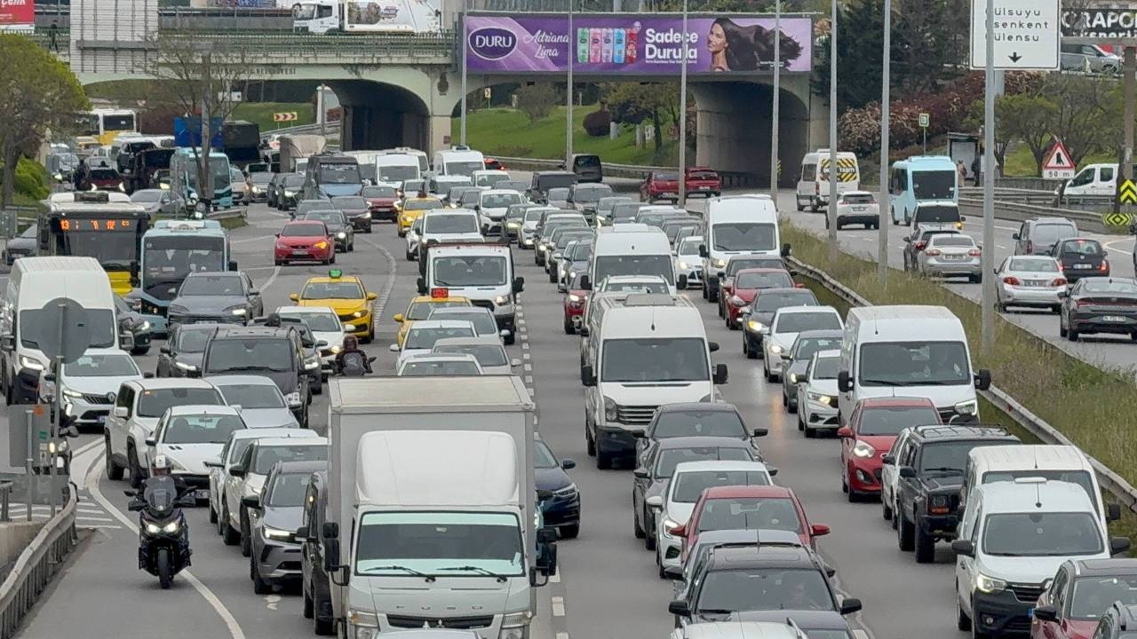 İstanbul’da trafik yoğunluğu yüzde 70’e ulaştı
