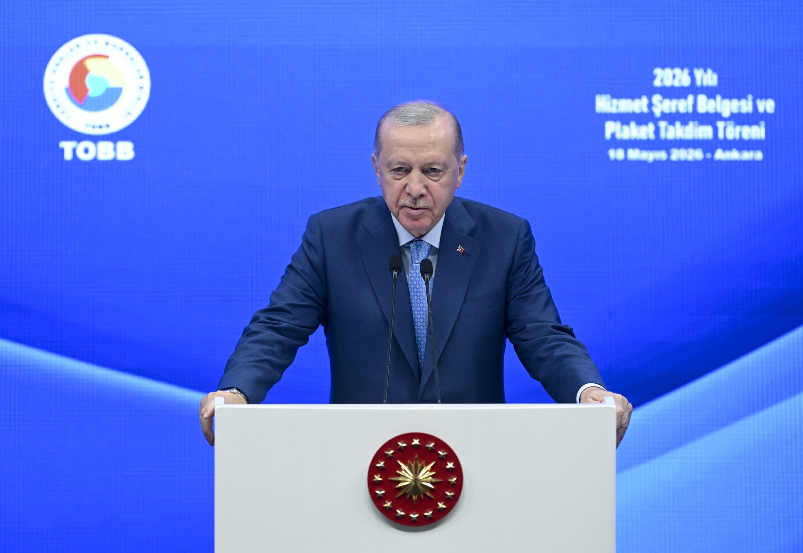 Cumhurbaşkanı Erdoğan’dan TOBB töreninde ekonomi mesajı